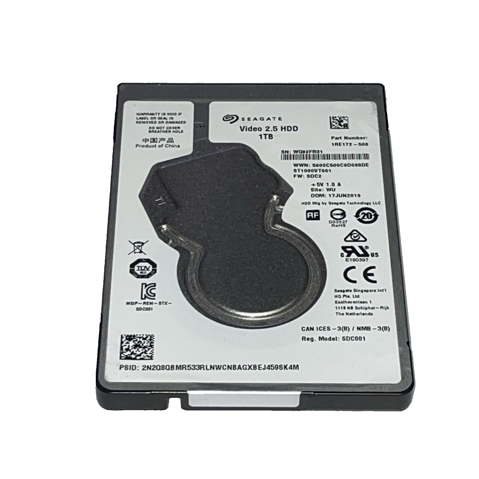 Seagate Video 1TB ST1000VT000 128MB Cache 5400 RPM SATA 2.5