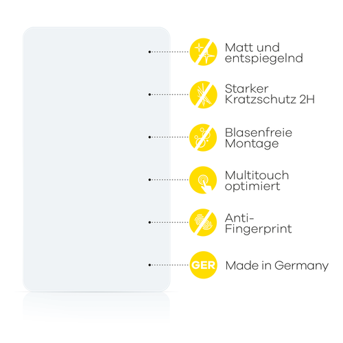 Antireflex Folie für Kenwood DNX521DAB Entspiegelungs Display Schutz Folie Matt