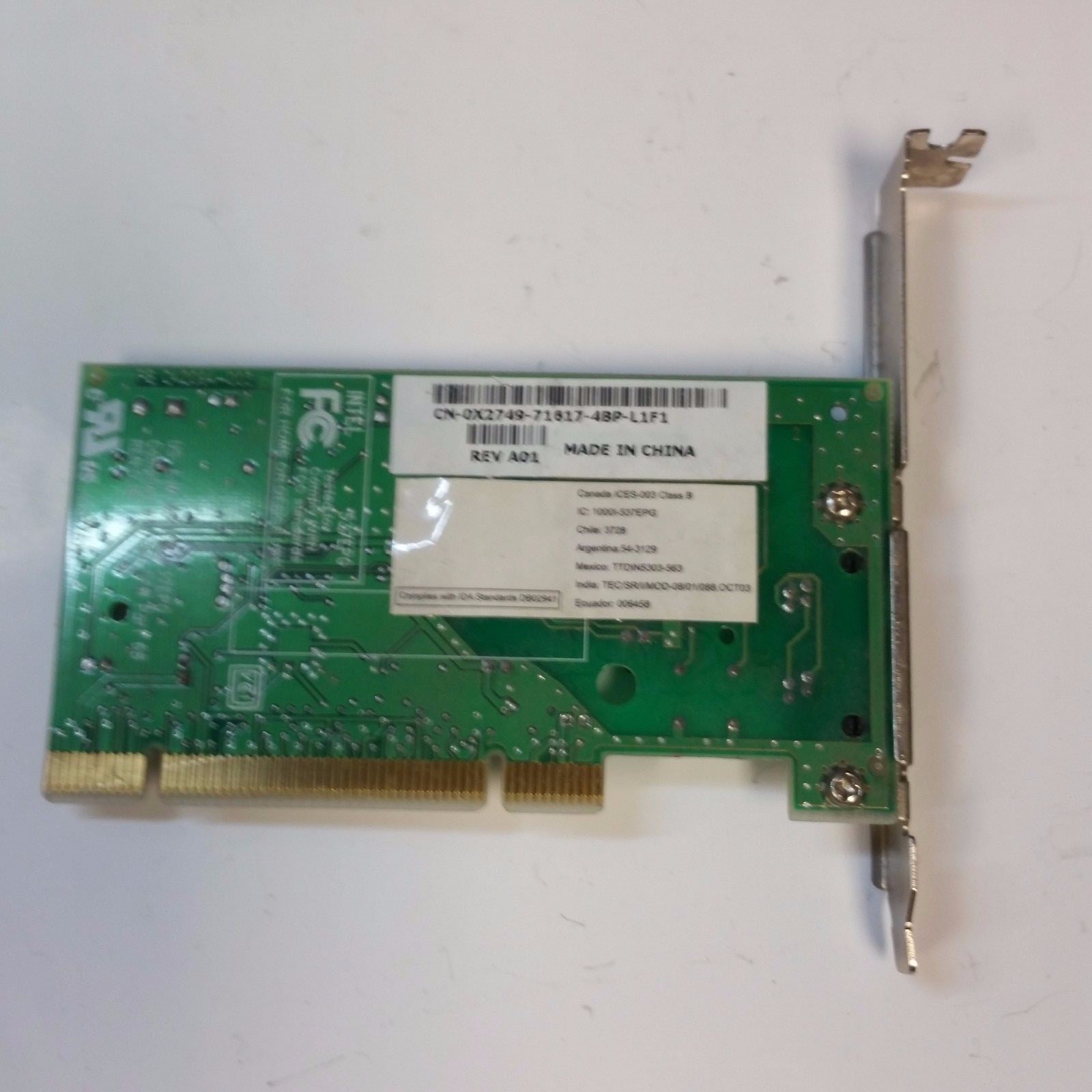 X2749 - Dell Dimension 56K PCI Standard Profile Internal Data/Fax Modem Card