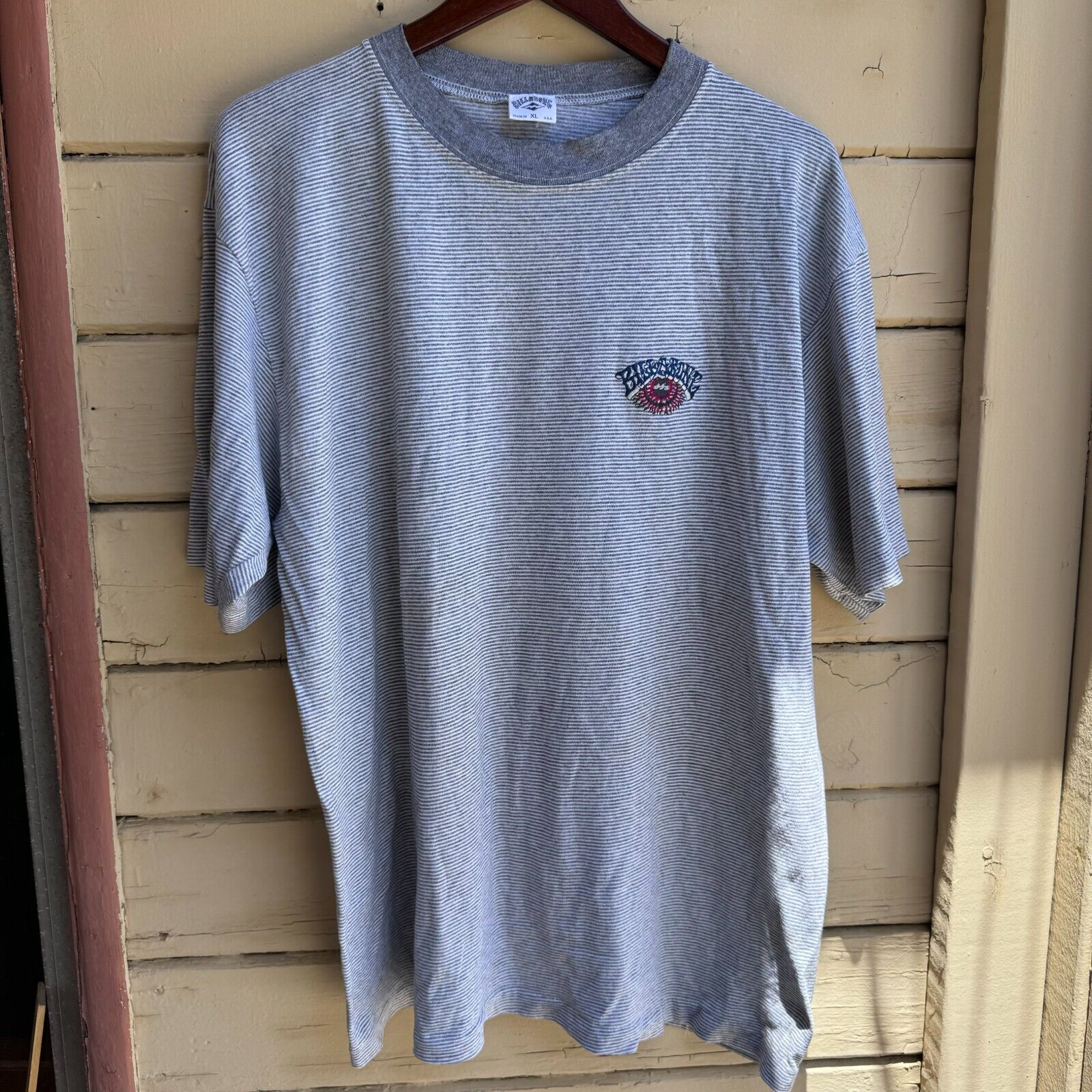 Vintage 90s Billabong Striped Embroidered Waves Sun Eye Surf Vintage 90s Billabong Striped Embroidered Waves Sun Eye Surf