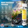 Fish Tank Filters, 4-in-1 Aquarium Filter for Multi-Layer Filtration, Adjustable Oxygenation and Wavemaker, Ultra-Quiet Water Circulation for 40-70 Gallon Aquariums, 225GPH