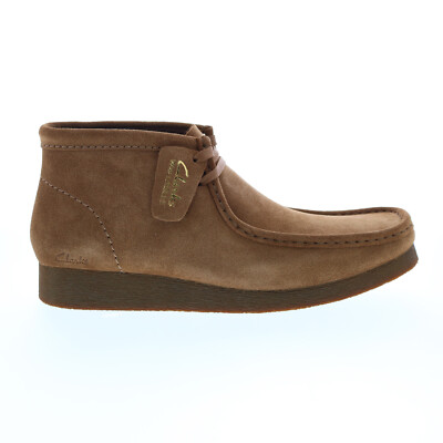 Ботинки Clarks Wallabee 2 26161149 Мужские коричневые замшевые ботинки Chukka на шнуровке