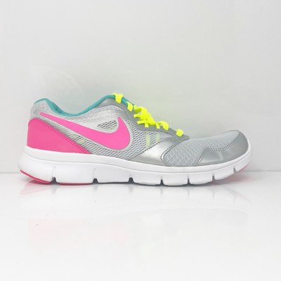 

Nike Girls Flex Experience 3 653698-002 Серебряные кроссовки для бега, размер 6,5 лет, Серебряный, Flex Experience 3