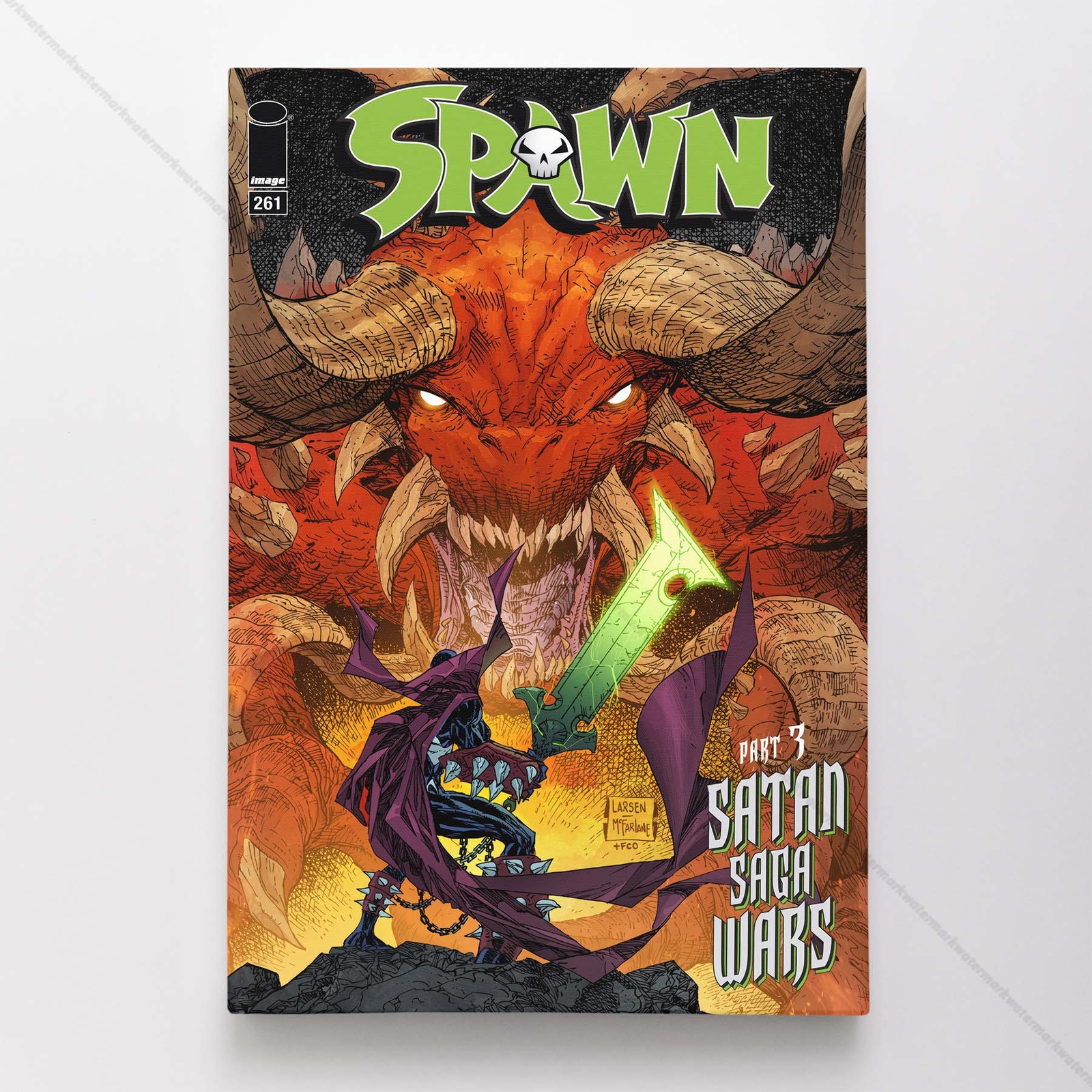 Spawn 261 Poster Canvas Comic Book Cover Art Print #A