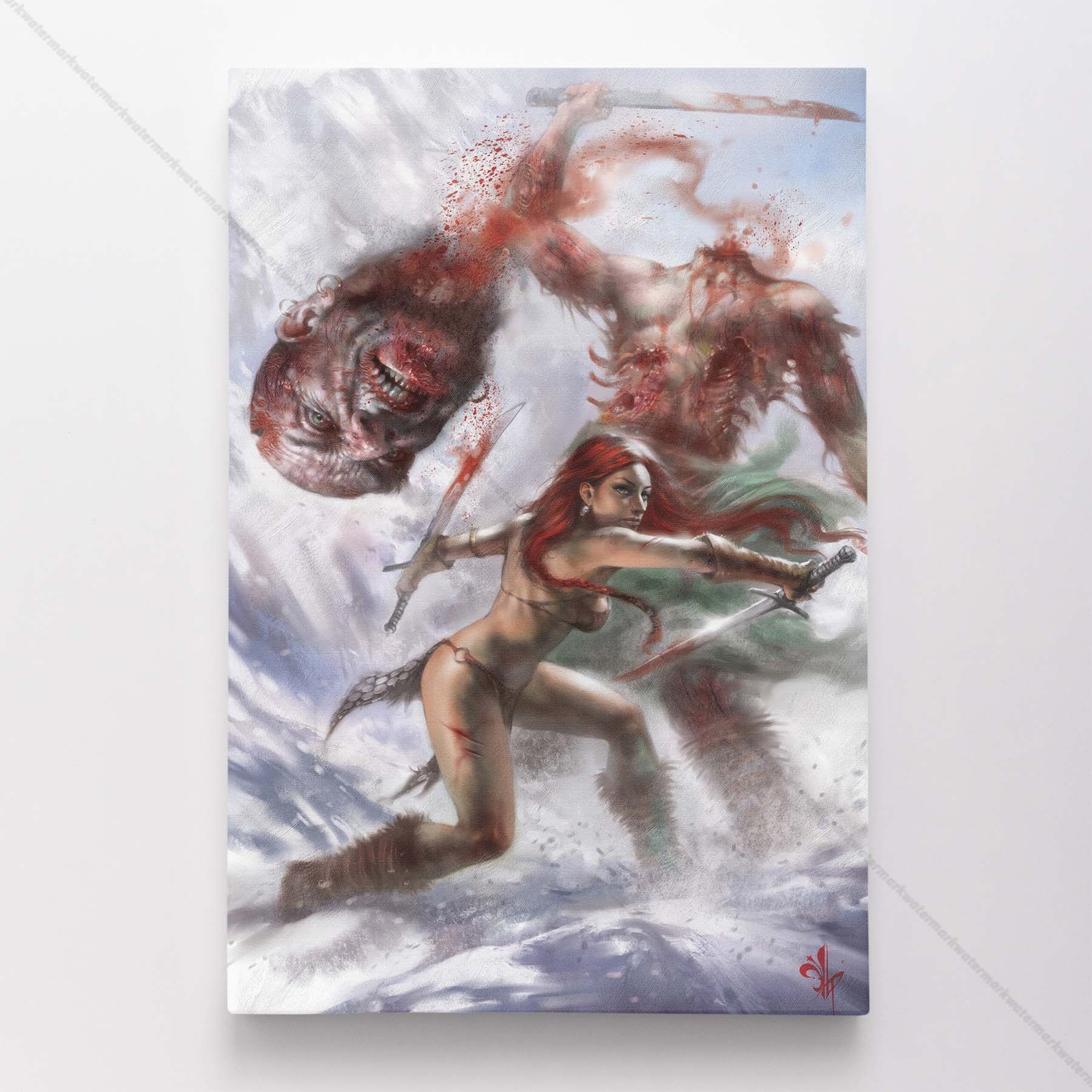 Red Sonja Poster Canvas Comic Book Art Print #1122