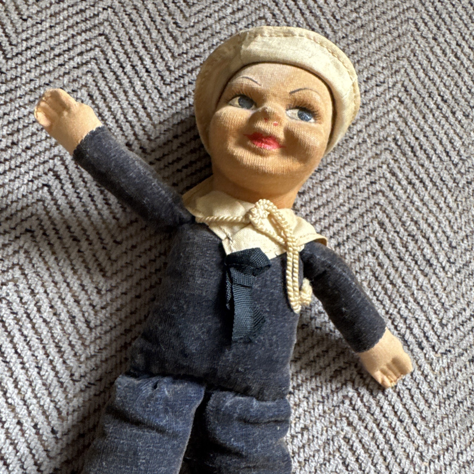 Norah Wellings Sailor Doll Jolly Boy 1950s RMS Queen Mary 8in Cunard Ship Vtg