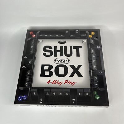 Shut the Box 4-player game - Solid Wood - Front Porch Classics 2019 - SEALED NEW