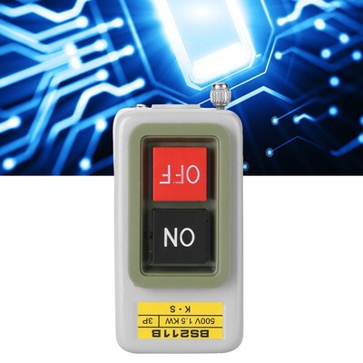 Self Locking 3P On/Off Power Push Button Switch AC 220V/380V BS211B