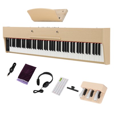 New Digital Piano 88 Key With Stand,Built-In Speakers,3 Pedals,Bluetooth,MIDI
