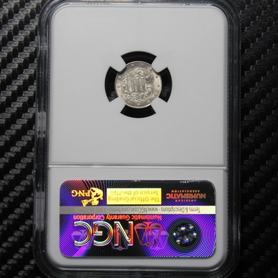 1860 Three Cent Silver NGC MS65 - A BEAUTY!