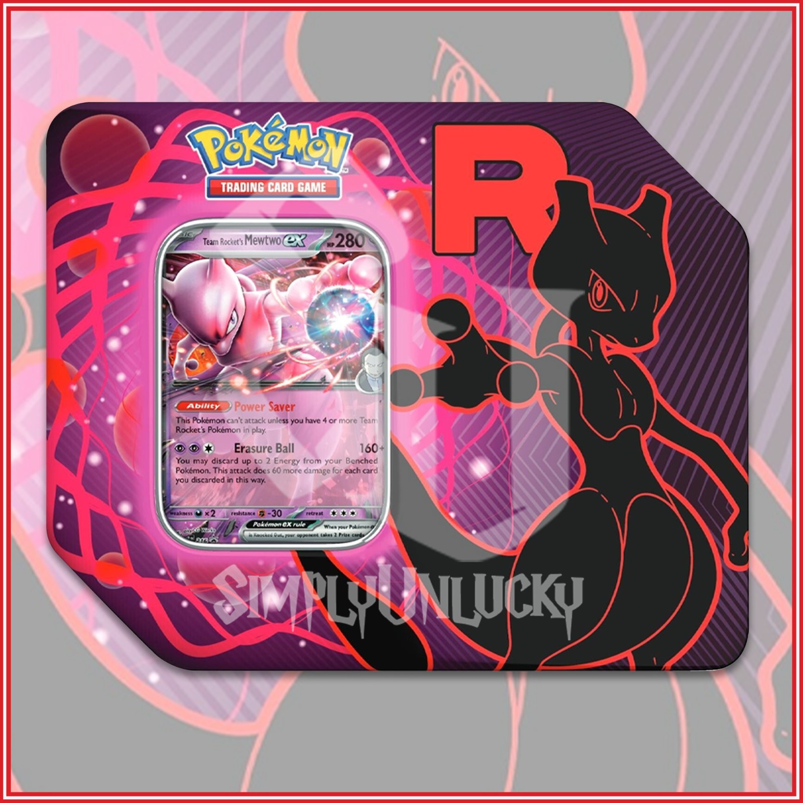 [美品]Team Rocket Mewtwo EX Team Rocket's Mewtwo ex SR 114/098 Team Rocket sv10 Pokemon
