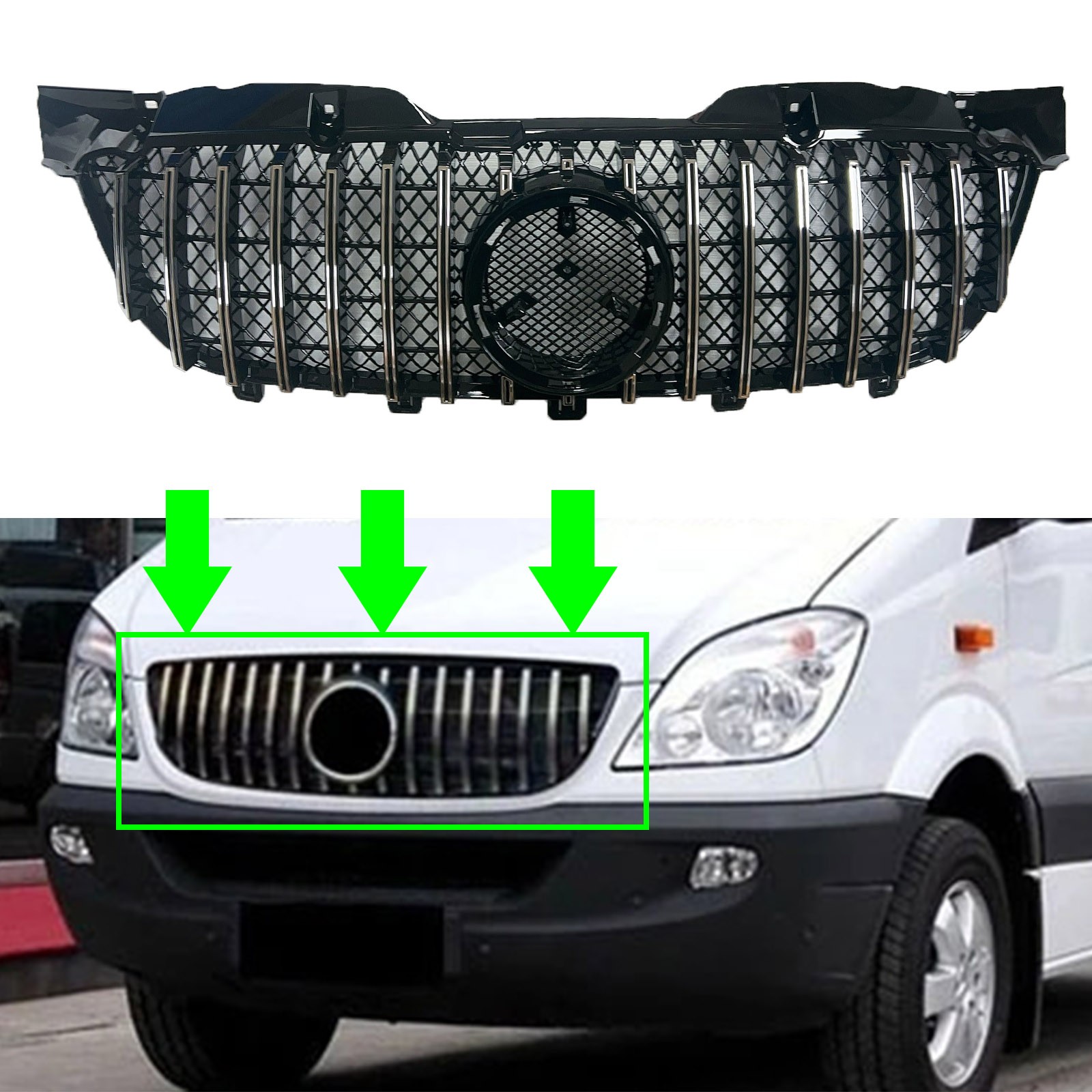 2 Fari Anteriori Bestprice Per Mercedes Sprinter B906 | H7 Con Servomotore E Fendinebbia