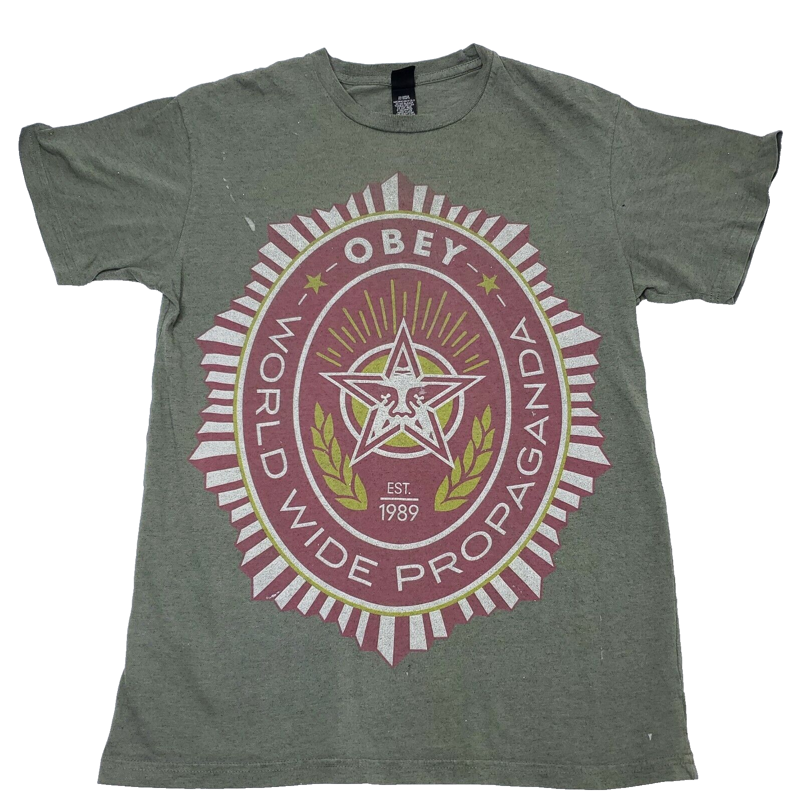 Tシャツ・カットソー OBEY Men T-shirt Green 167924098 RFR BIZZARE NEW VISIONS CLASSIC T-SHIRT – OBEY CLOTHING EU