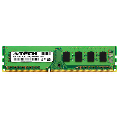 A-Tech 8GB PC3-12800 Desktop DDR3 1600 MHz Non ECC 240-Pin DIMM Memory RAM 1x 8G
