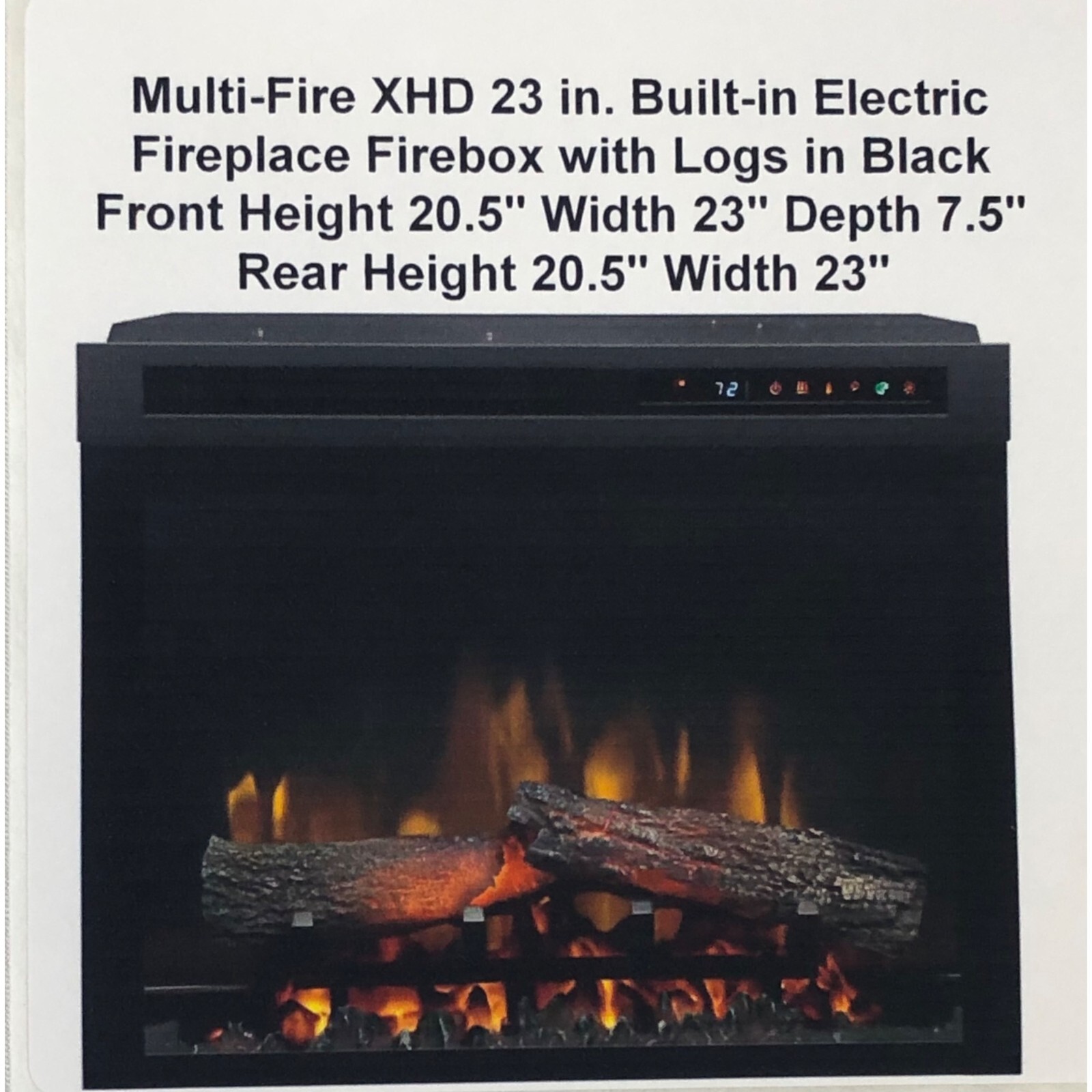 Firebox With Logs In Black