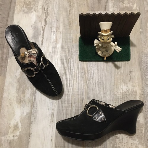 Cole Haan ブラック ポインテッドトゥ ミュール CHARLES & KEITH ホースビット ポインテッドトゥスリングバック