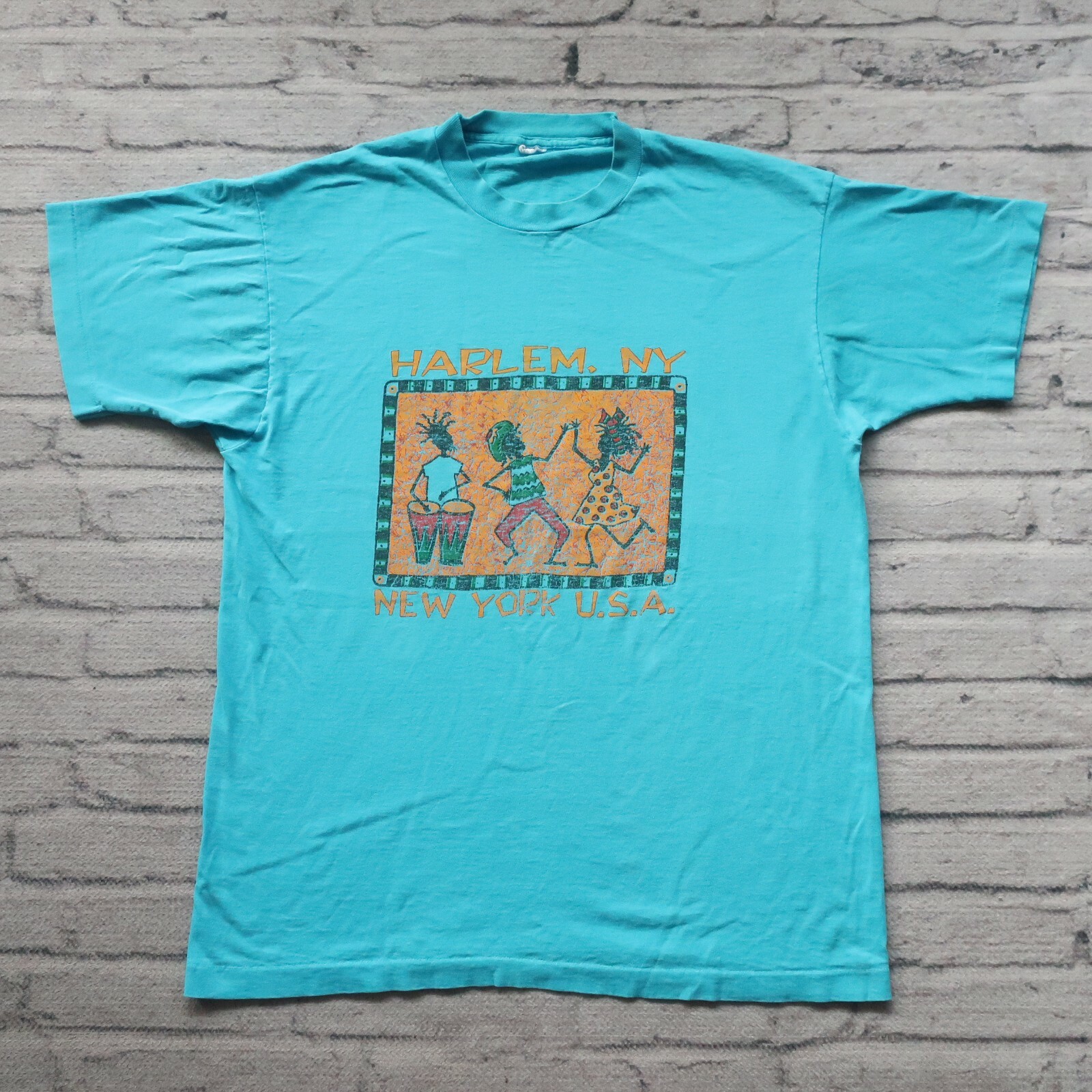 トップス 90supremestreethiphoplevistussychampion Vintage 90s Harlem NY New York USA Tshirt Single Stitch | eBay