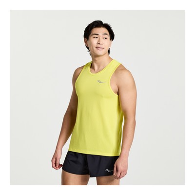 

Секундомер Saucony для мужчин Singlet Citron  Clothing