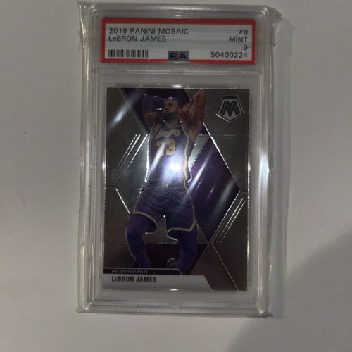 シングルカード NIKE - 2019 PANINI MOSAIC LeBRON JAMES PSA10 2019-20 Panini Mosaic MVPs LEBRON JAMES Silver Mosaic - PSA