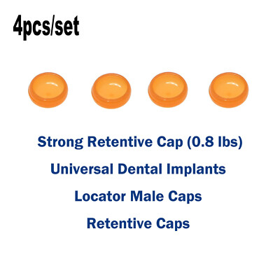 Dental RPØ4.3mm 3mm Abutments Overdenture Male Cap for Nobel Active Remove Tool
