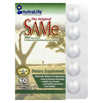 The Original SAMe , 400 mg, 60 Enteric Coated Tablets (200 mg per Tablet)