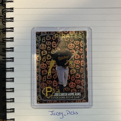 2024 Topps Update Andrew McCutchen US254 insert Holiday Parallel Jack O' Lantern