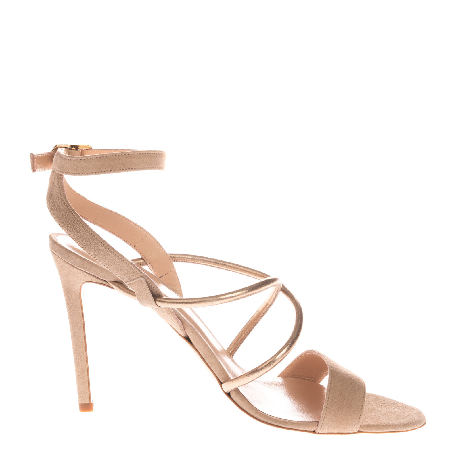 RRP €115 FEDERICA STELLA Leather Ankle Strap Sandals EU40