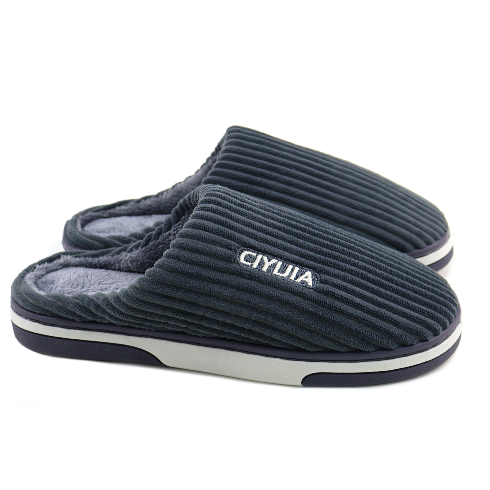 Women Mens House Slippers Indoor Shoes Casual Snow Soft Non-Slip Edge Home Shoes