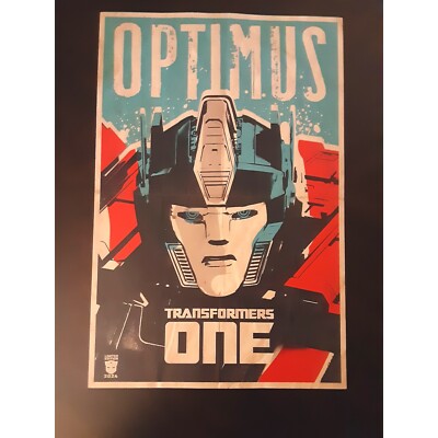 TRANSFORMERS ONE (2024) Exclusive Fan Event Optimus Prime Movie Poster 12x18