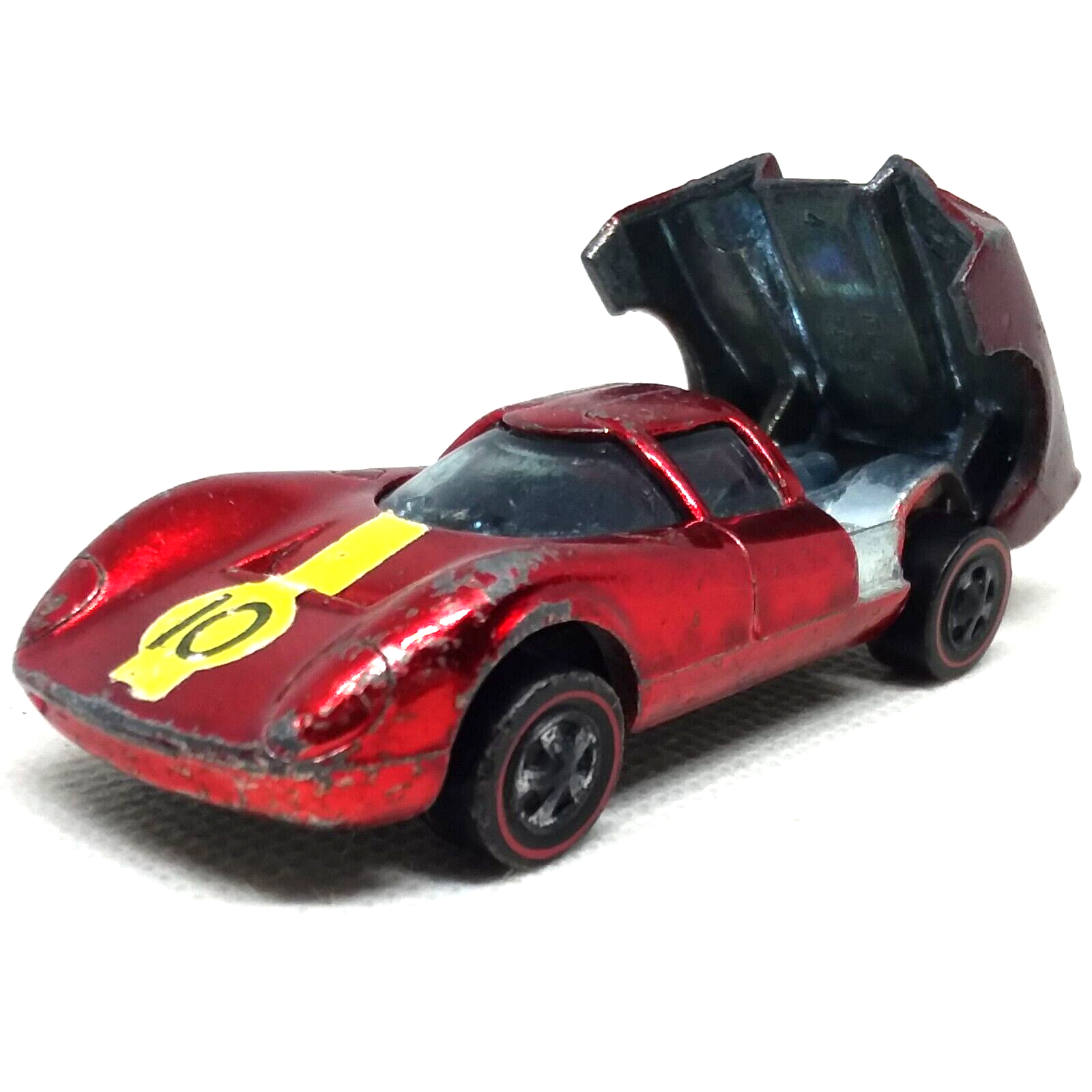 Hot Wheels Redline Lola GT70 1968 Red Made In United States