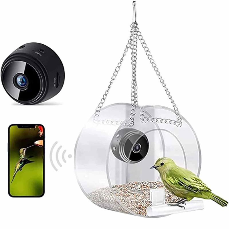 With Camera Smart Bird Feeders With 1080p Night-version Video Camera