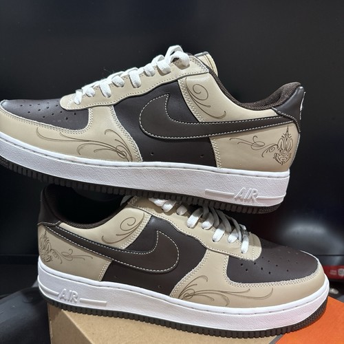 Size 12 - Nike Air Force 1 'Brown Pride' by Mister Cartoon