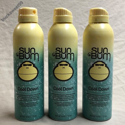 Sun Bum Cool Down Moisturizing After Sun Spray - 6 oz each - 3-PACK