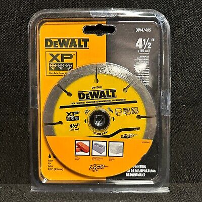 BRAND NEW Dewalt DW4740S 4.5IN x 0.250 XP Sandwich Tuck Point Blade Double Pack