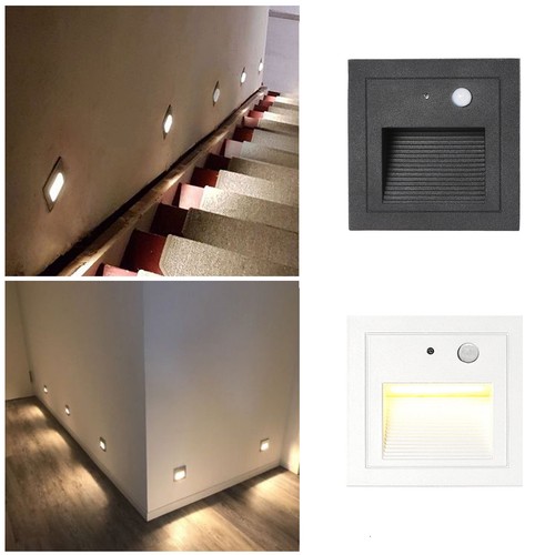 LED Solar Treppenlicht Treppenbeleuchtung Treppenleuchte Stufenlicht Stufen Wand