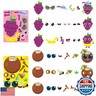 MALLMALL6 40Pcs Make Your Own Fruit Stickers 10 Kinds Cartoon Fruit Summer Hawaii Theme Characters Sticker DIY Dress Up Art Crafts Mixed and Matched Tutti Frutti Party Favors Games Decorations for Kid