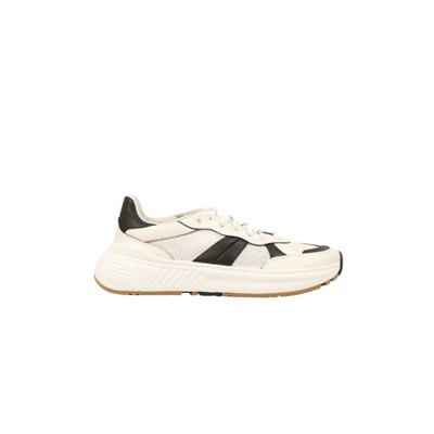 Pre-owned Bottega Veneta Speedster Athletic Sneakers In White,black