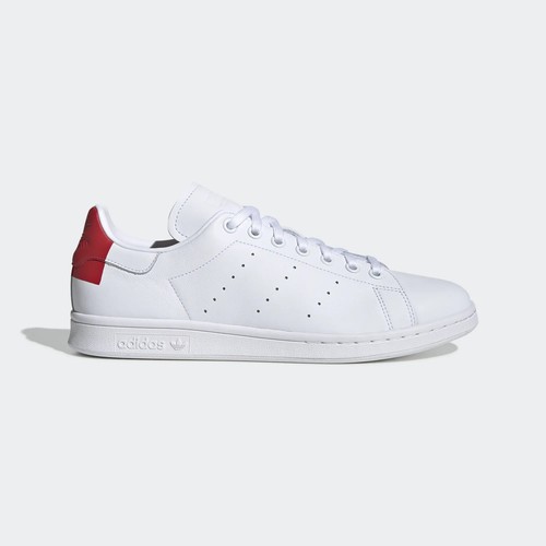 

[EE5801] Мужские кроссовки Adidas Stan Smith White Red Sneaker - обесцвечивание, Белый