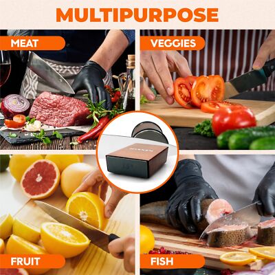 HAKKEN Rolling Knife Sharpener Kit with Diamond Sharpening Stone for kitchen knife sharpener - Best tool for kitchen. Professional knife sharpener kit. Additional Image