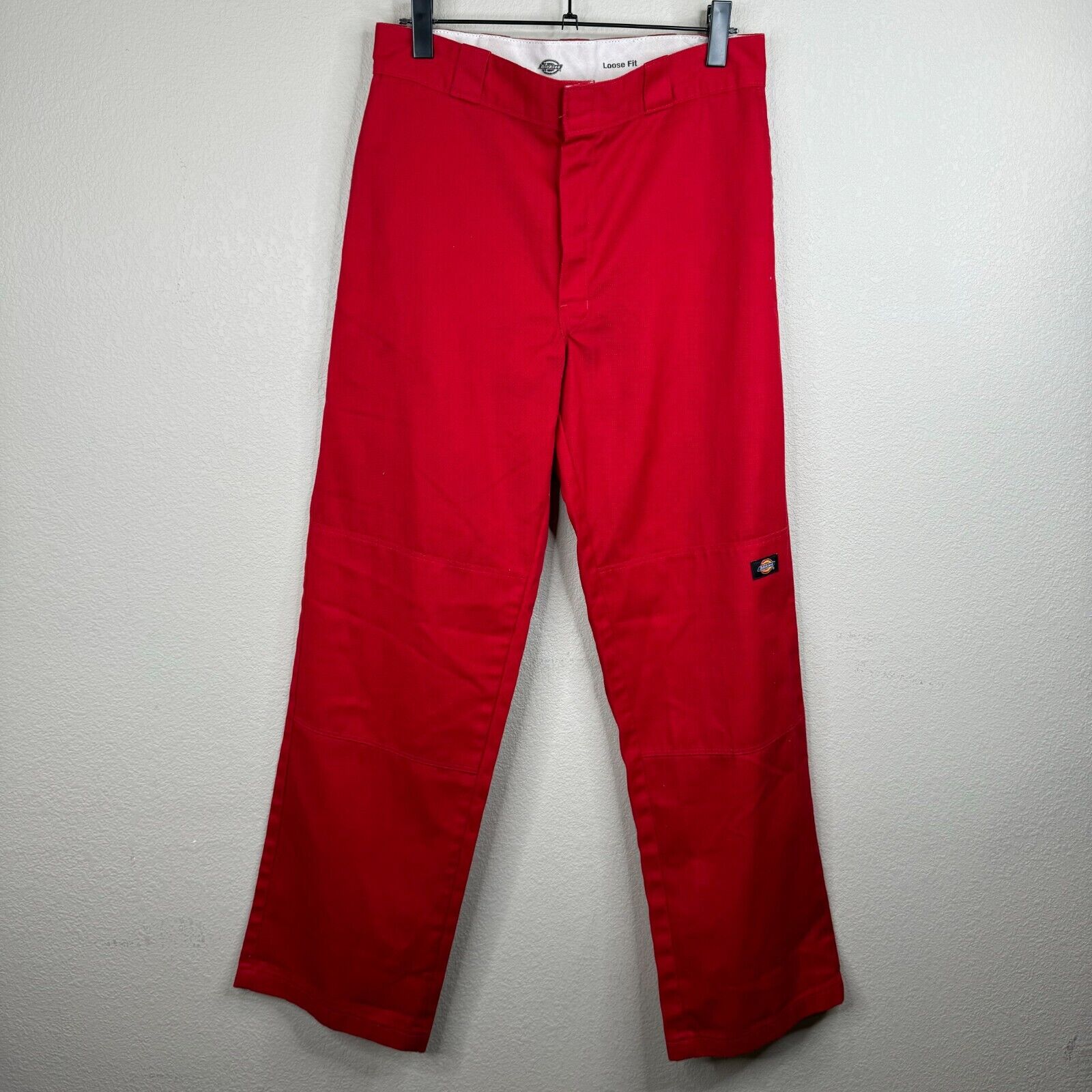 Dickies Loose Fit Double-Knee Work Pant High Rise Red Size Dickies Loose Fit Double-Knee Work Pant High Rise Red Size