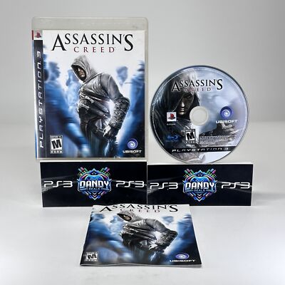 Assassin's Creed PS3 CIB W/ Manual - Black Label - PlayStation 3
