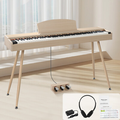 88 Keys Digital Piano Full Weighted Action Keyboards ,Pedals,Headphone,Beginner