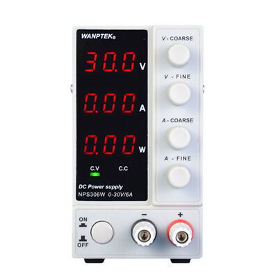 0-30V 0-10A Lab DC Bench Power Supply Variable Linear Adjustable Power Supply