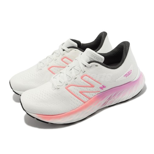 

New Balance Fresh Foam X EVOZ V3 D Wide White Pink Women Running WEVOZLH3-D, Белый, Fresh Foam X Evoz V3 D Wide