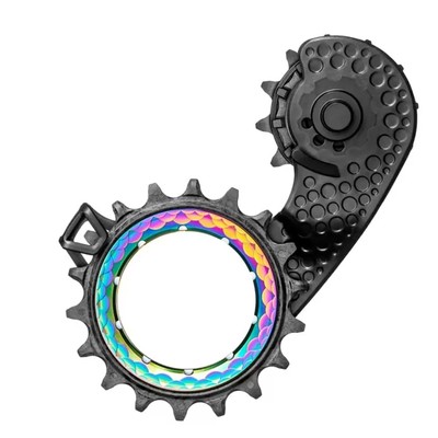 Absolute Black Carbon-Ceramic Hollow Cage - Rainbow (Compatible with Shimano 910