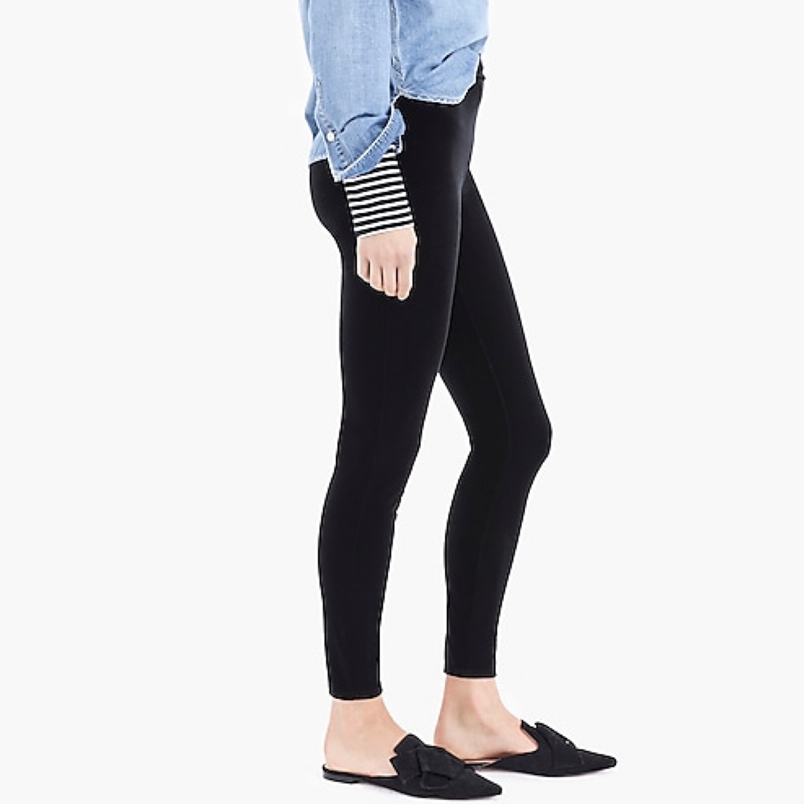 K3653 J. Crew Stretch Velvet Leggings, Black, Size 3X NEW 60 eBay