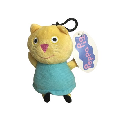 Peppa Pig CANDY CAT Bag Clip Zip Back Coin Plush Character