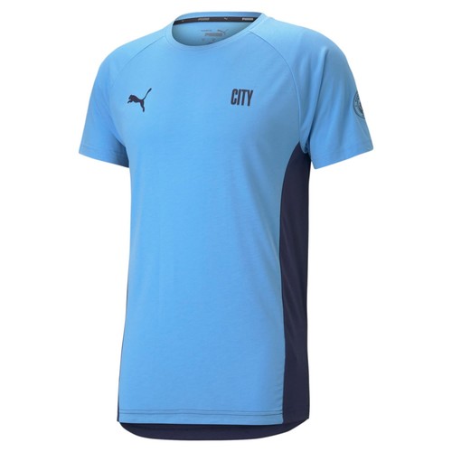

[758704-01] Мужская ФУТБОЛКА Puma MCFC MANCHESTER CITY EVOSTRIPE, Team light blue-peacoat