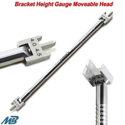 Orthodontic Bracket Height Gauges Positioning Adjustable Measuring Moveable Head
