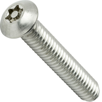 10-24 x 1-1/4'' Torx Security Machine Screws Button Head Stainless Steel Qty 25